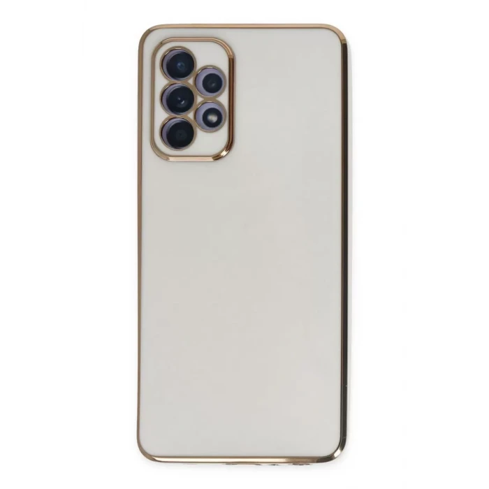 Newface Samsung Galaxy A52 Kılıf Volet Silikon - Beyaz