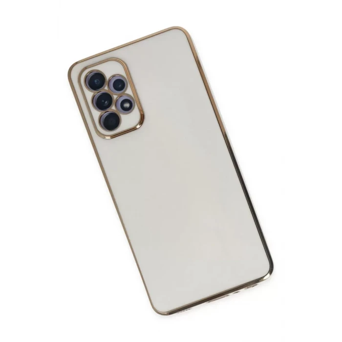 Newface Samsung Galaxy A52 Kılıf Volet Silikon - Beyaz