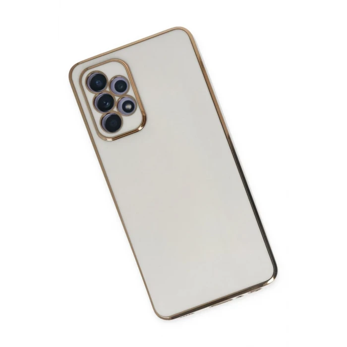 Newface Samsung Galaxy A52 Kılıf Volet Silikon - Beyaz