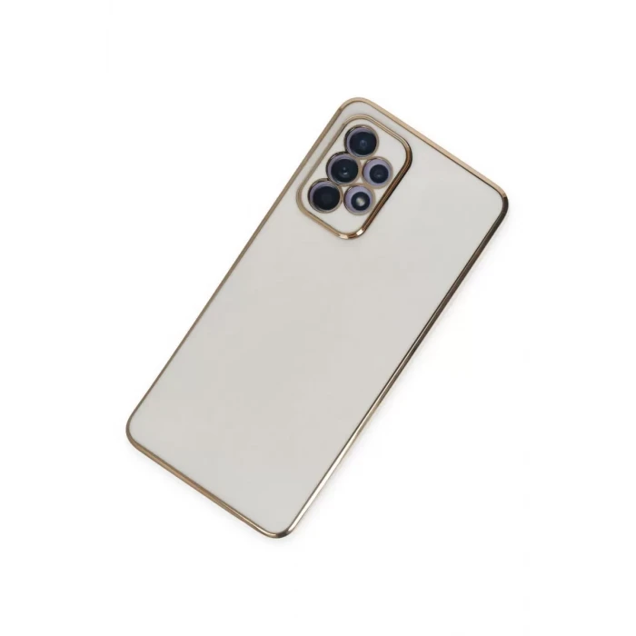 Newface Samsung Galaxy A52 Kılıf Volet Silikon - Beyaz