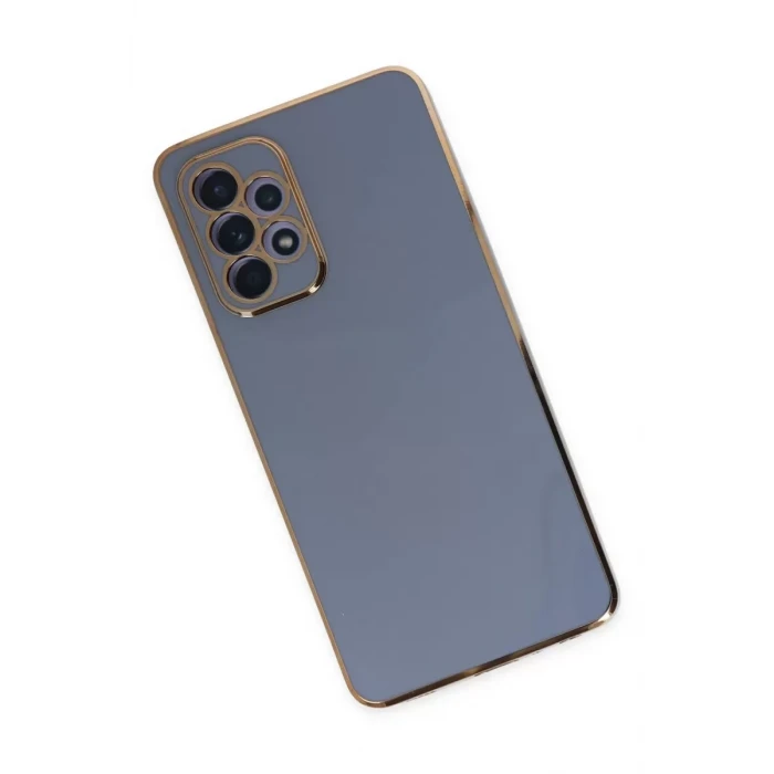 Newface Samsung Galaxy A52 Kılıf Volet Silikon - Mavi