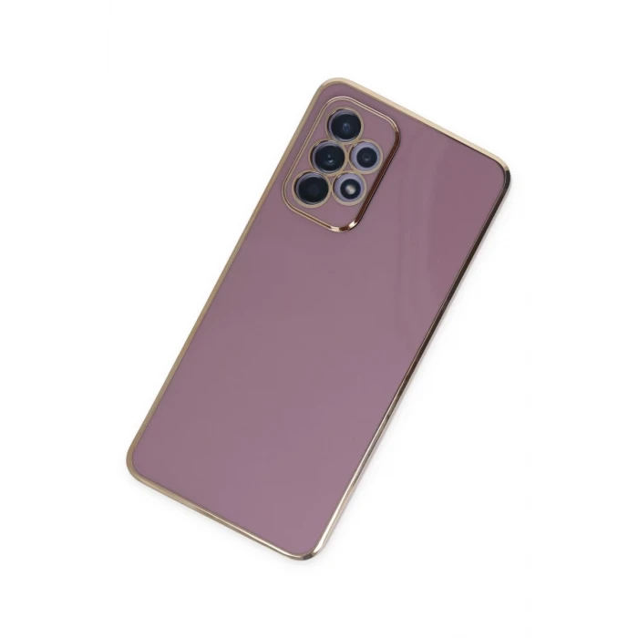 Newface Samsung Galaxy A52 Kılıf Volet Silikon - Mor