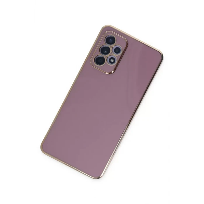 Newface Samsung Galaxy A52 Kılıf Volet Silikon - Mor