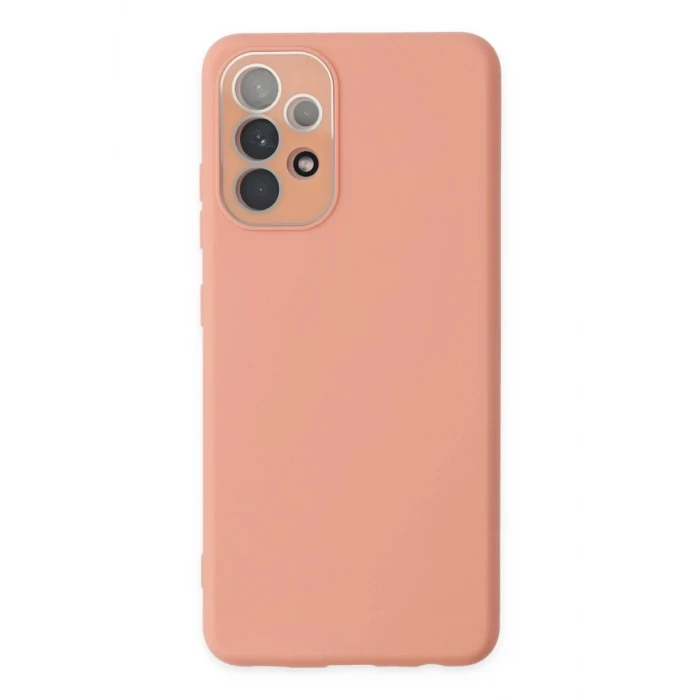Newface Samsung Galaxy A53 5G Kılıf Lansman Glass Kapak - Pembe