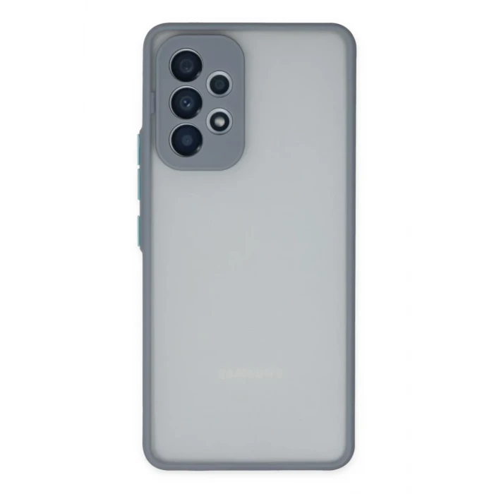 Newface Samsung Galaxy A53 5G Kılıf Montreal Silikon Kapak - Gri