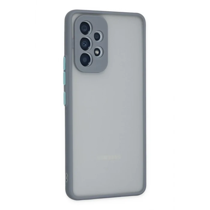 Newface Samsung Galaxy A53 5G Kılıf Montreal Silikon Kapak - Gri