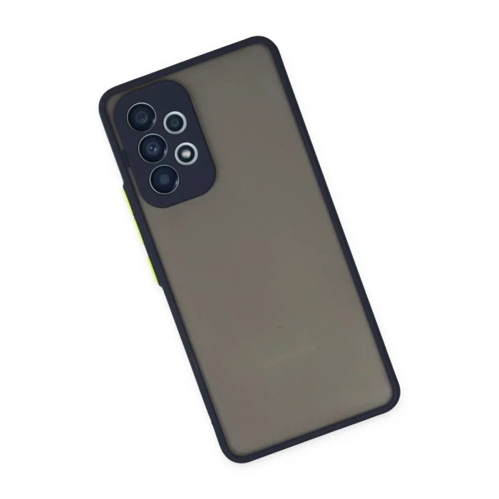 Newface Samsung Galaxy A53 5G Kılıf Montreal Silikon Kapak - Lacivert