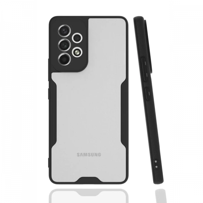 Newface Samsung Galaxy A53 5G Kılıf Platin Silikon - Siyah