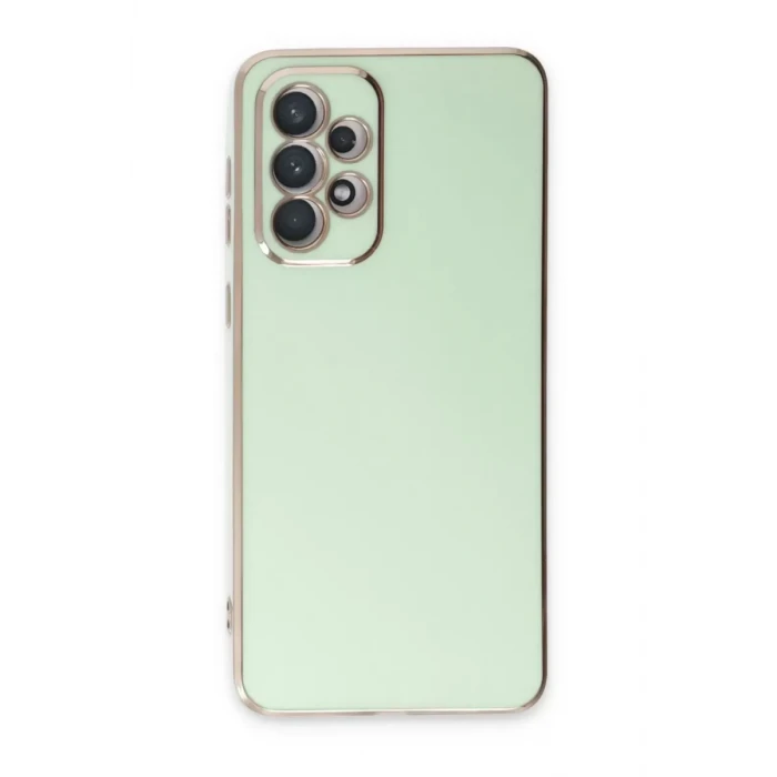 Newface Samsung Galaxy A53 5G Kılıf Volet Silikon - Açık Yeşil