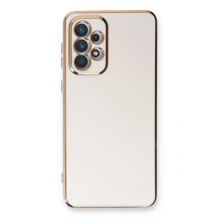 Newface Samsung Galaxy A53 5G Kılıf Volet Silikon - Beyaz