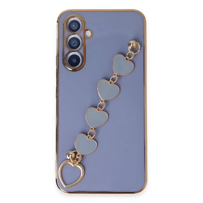Newface Samsung Galaxy A54 5G Kılıf Esila Silikon - Gri
