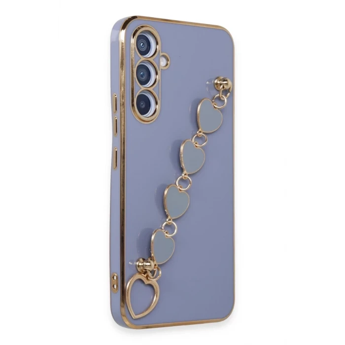 Newface Samsung Galaxy A54 5G Kılıf Esila Silikon - Gri