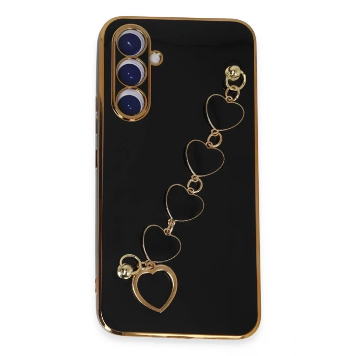 Newface Samsung Galaxy A54 5G Kılıf Esila Silikon - Siyah