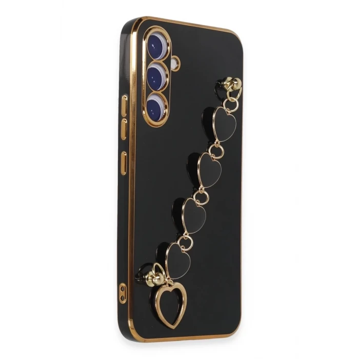 Newface Samsung Galaxy A54 5G Kılıf Esila Silikon - Siyah