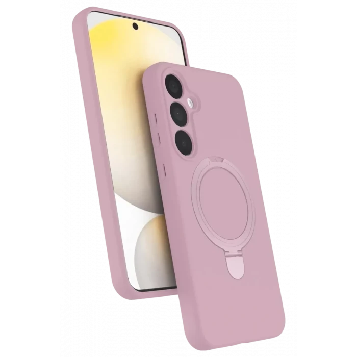 Newface Samsung Galaxy A55 5G Regal Magsafe Standlı Kapak - Açık Pembe
