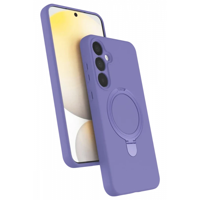 Newface Samsung Galaxy A55 5G Regal Magsafe Standlı Kapak - Lila