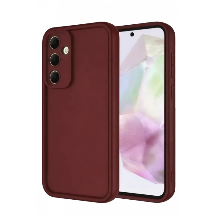 Newface Samsung Galaxy A56 Kılıf Viera Silikon - Bordo