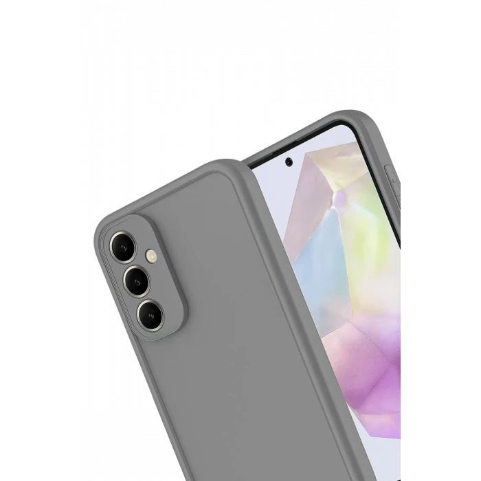 Newface Samsung Galaxy A56 Kılıf Viera Silikon - Gri