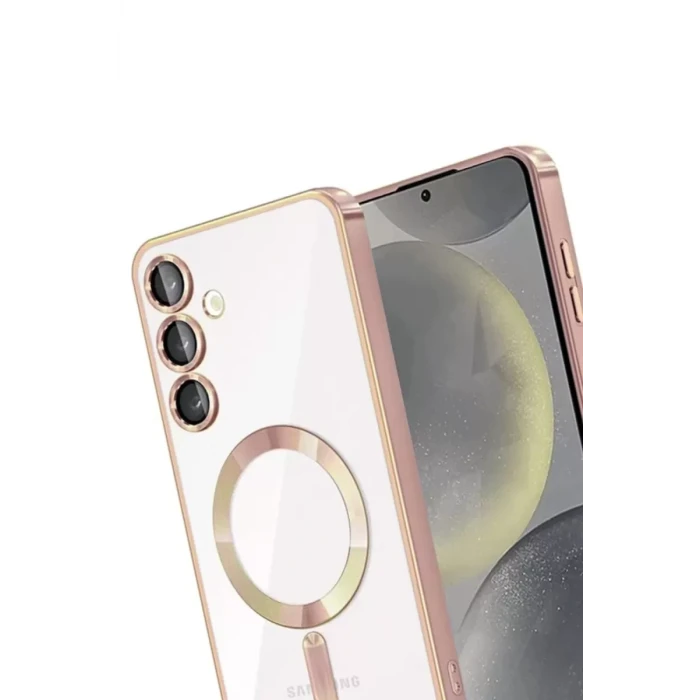 Newface Samsung Galaxy A56 Kross Magneticsafe Kapak - Rose