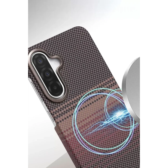 Newface Samsung Galaxy A56 Vega Magsafe Kapak - Gri