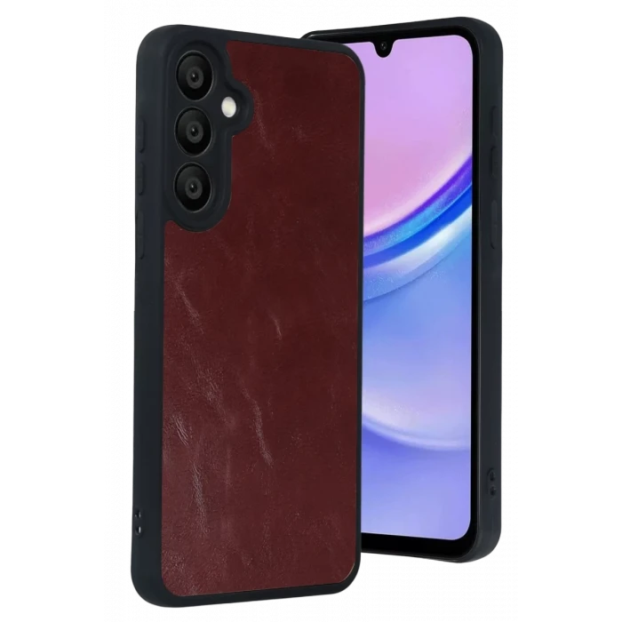 Newface Samsung Galaxy A57 5G Aras Deri Kapak - Bordo