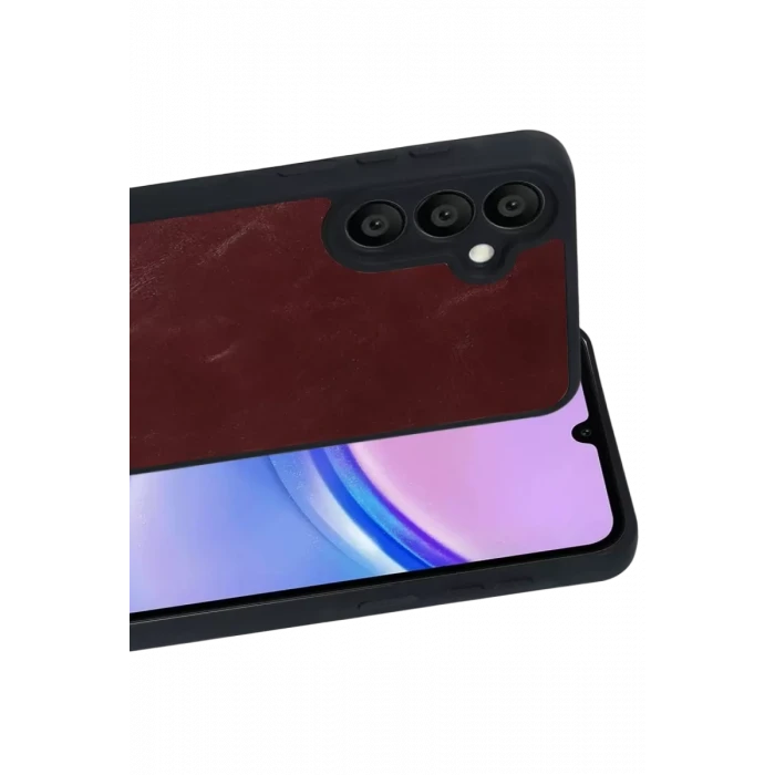 Newface Samsung Galaxy A57 5G Aras Deri Kapak - Bordo