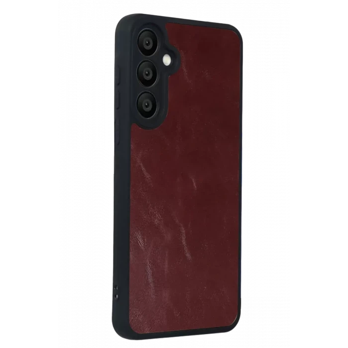Newface Samsung Galaxy A57 5G Aras Deri Kapak - Bordo