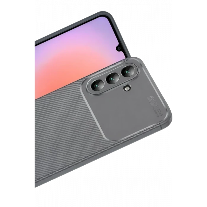 Newface Samsung Galaxy A57 5G Auto Focus Karbon Kapak - Gri