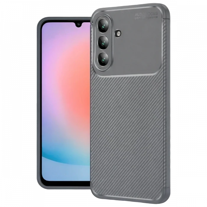 Newface Samsung Galaxy A57 5G Auto Focus Karbon Kapak - Gri