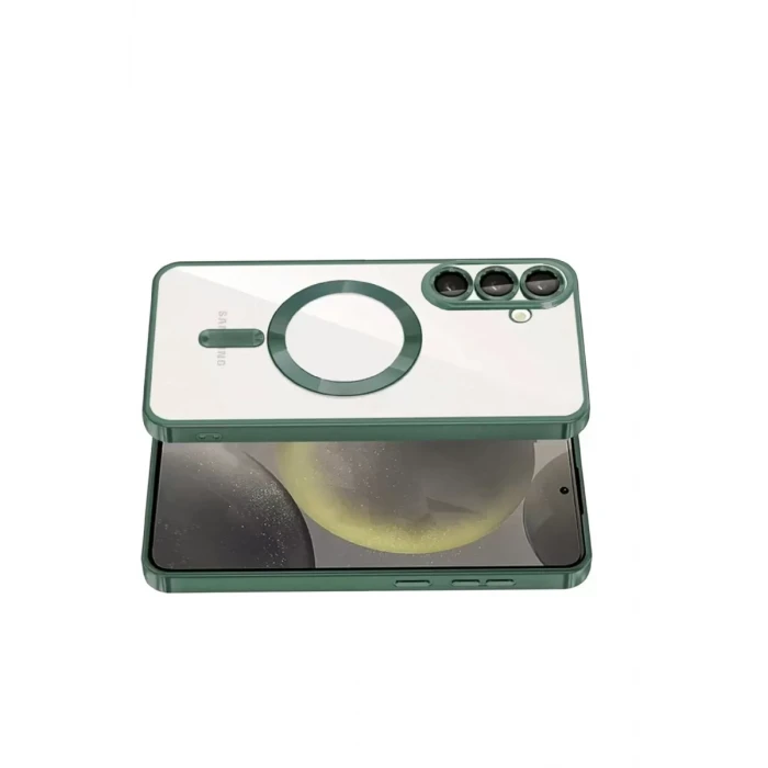 Newface Samsung Galaxy A57 5G Kross Magneticsafe Kapak - Koyu Yeşil