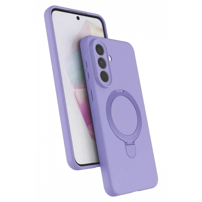 Newface Samsung Galaxy A57 5G Regal Magsafe Standlı Kapak - Lila