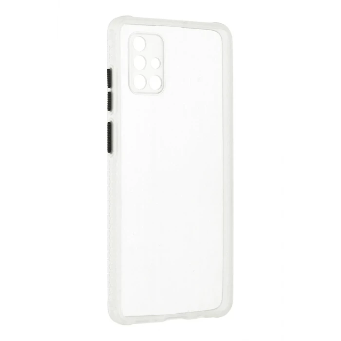 Newface Samsung Galaxy A71 Kılıf Miami Şeffaf Silikon - Şeffaf