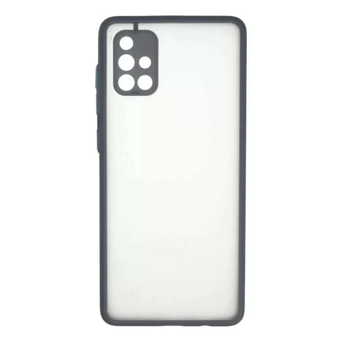 Newface Samsung Galaxy A71 Kılıf Montreal Silikon Kapak - Gri