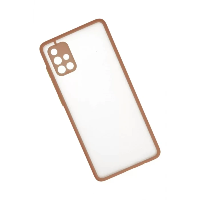 Newface Samsung Galaxy A71 Kılıf Montreal Silikon Kapak - Pembe