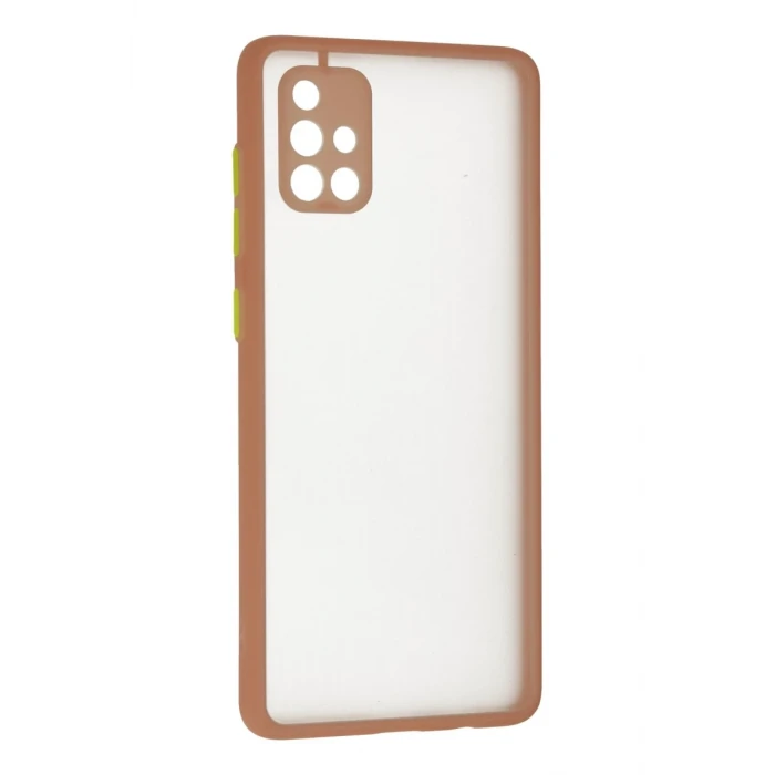 Newface Samsung Galaxy A71 Kılıf Montreal Silikon Kapak - Pembe