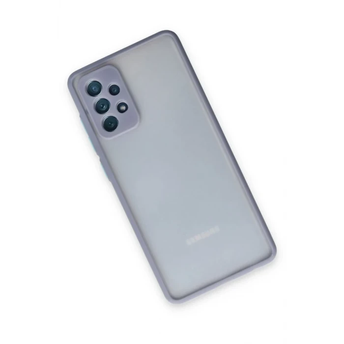 Newface Samsung Galaxy A72 Kılıf Montreal Silikon Kapak - Gri