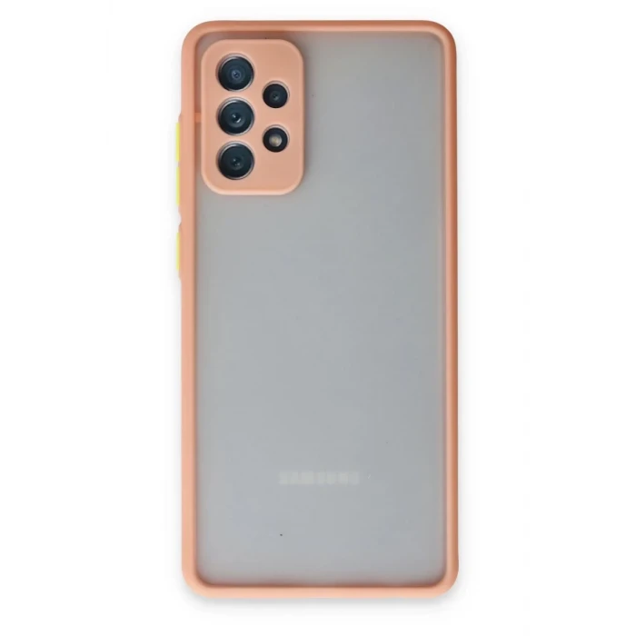Newface Samsung Galaxy A72 Kılıf Montreal Silikon Kapak - Pembe