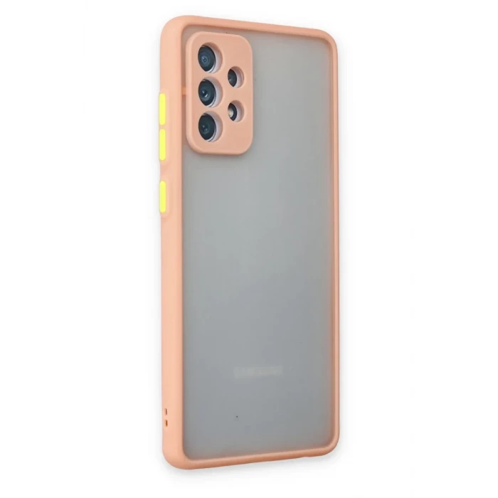 Newface Samsung Galaxy A72 Kılıf Montreal Silikon Kapak - Pembe