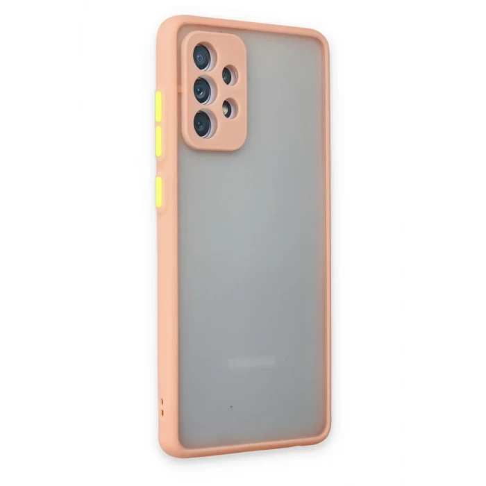 Newface Samsung Galaxy A72 Kılıf Montreal Silikon Kapak - Pembe