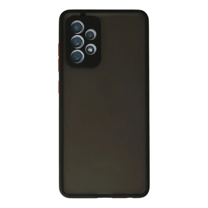 Newface Samsung Galaxy A72 Kılıf Montreal Silikon Kapak - Siyah