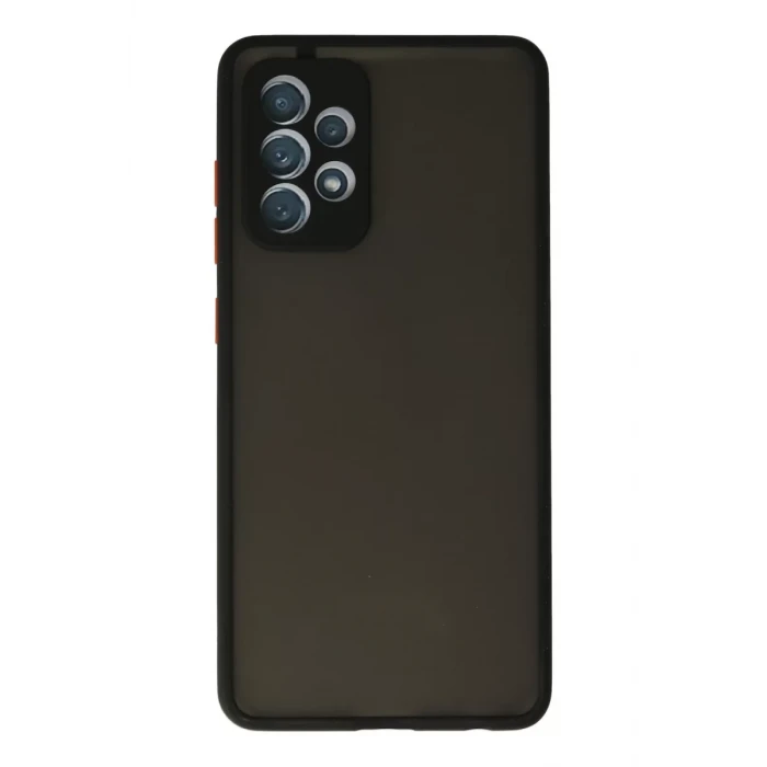 Newface Samsung Galaxy A72 Kılıf Montreal Silikon Kapak - Siyah
