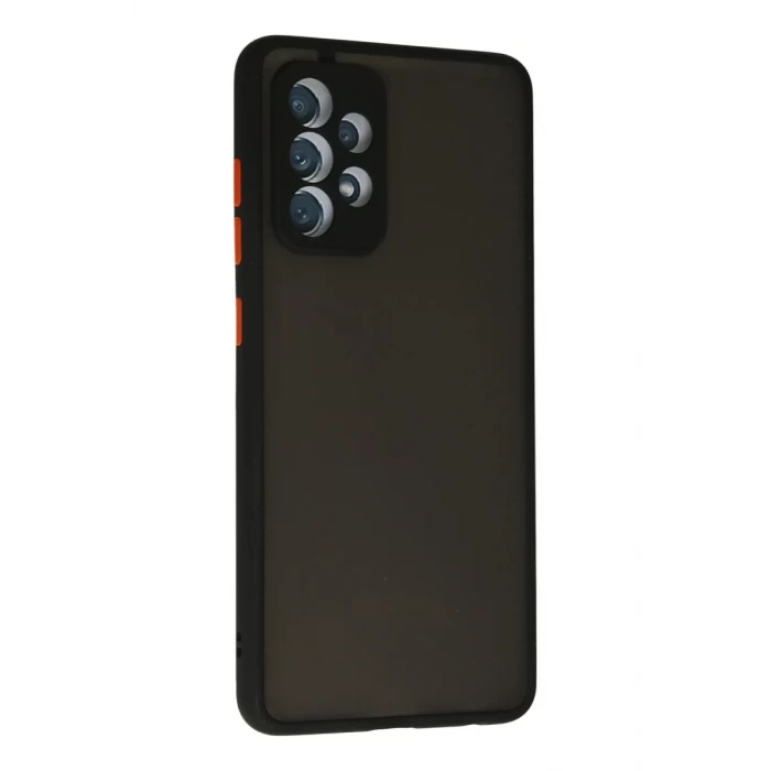 Newface Samsung Galaxy A72 Kılıf Montreal Silikon Kapak - Siyah