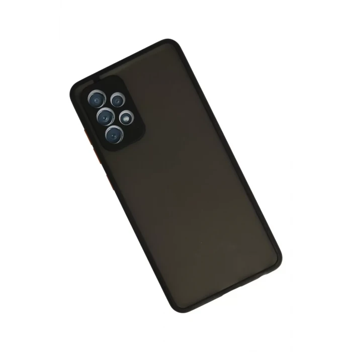 Newface Samsung Galaxy A72 Kılıf Montreal Silikon Kapak - Siyah