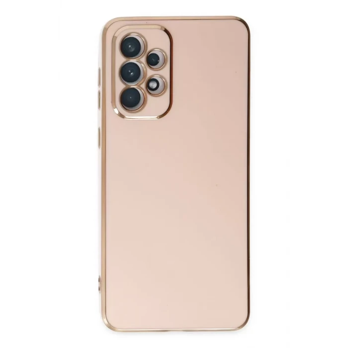 Newface Samsung Galaxy A73 5G Kılıf Volet Silikon - Pembe