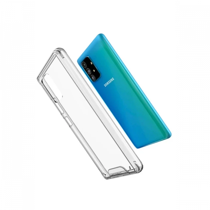 Newface Samsung Galaxy A91 / S10 Lite Kılıf Lüx Şeffaf Silikon