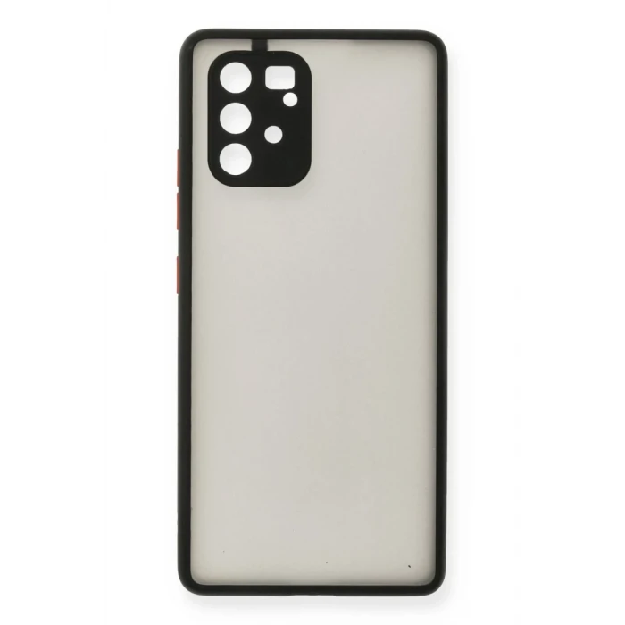 Newface Samsung Galaxy A91 / S10 Lite Kılıf Montreal Silikon Kapak - Siyah