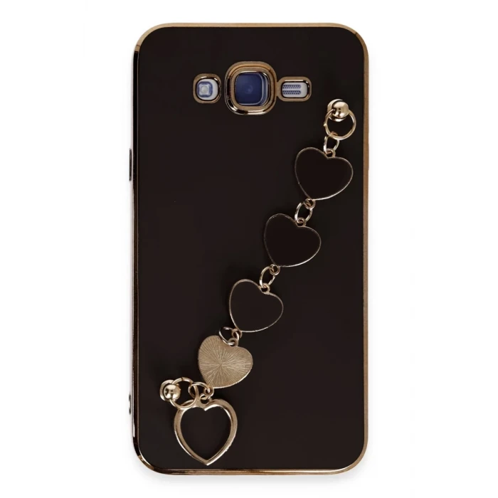 Newface Samsung Galaxy J7 Kılıf Esila Silikon - Siyah