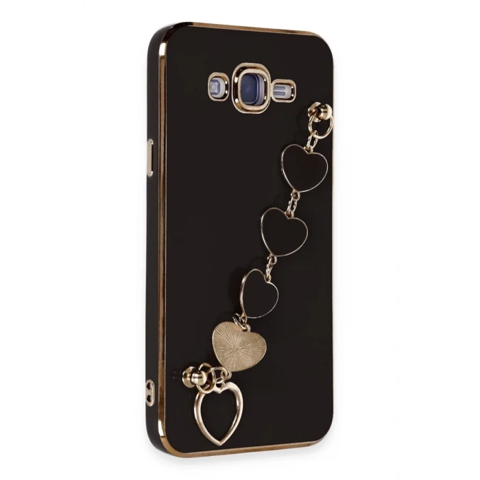 Newface Samsung Galaxy J7 Kılıf Esila Silikon - Siyah