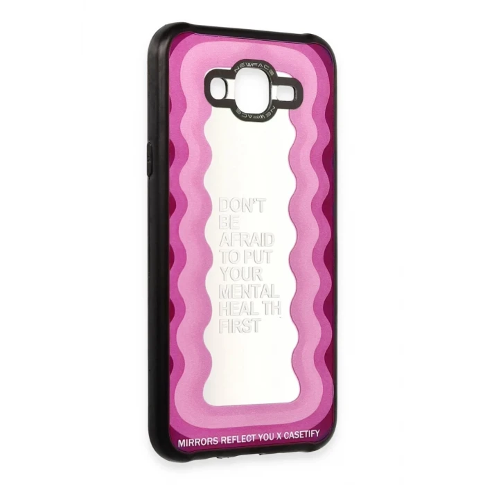 Newface Samsung Galaxy J7 Kılıf Mirror Desenli Kapak - Mirror - 11