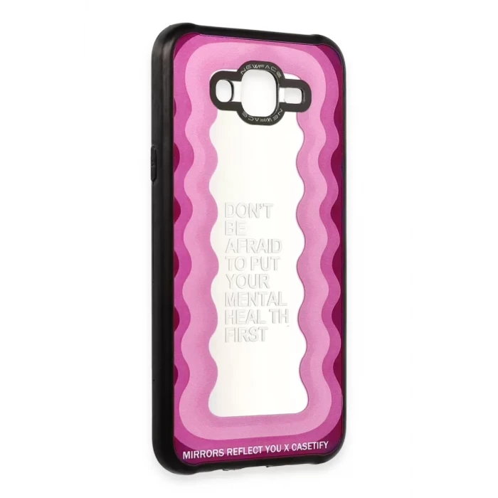 Newface Samsung Galaxy J7 Kılıf Mirror Desenli Kapak - Mirror - 11